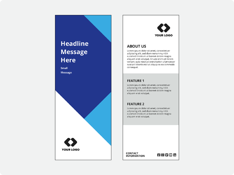 Classic Rack Cards 4.25"x11"