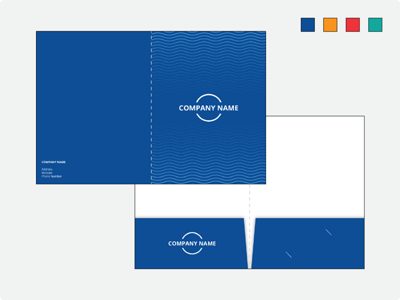 Presentation Folders 2 Pockets Single Sided