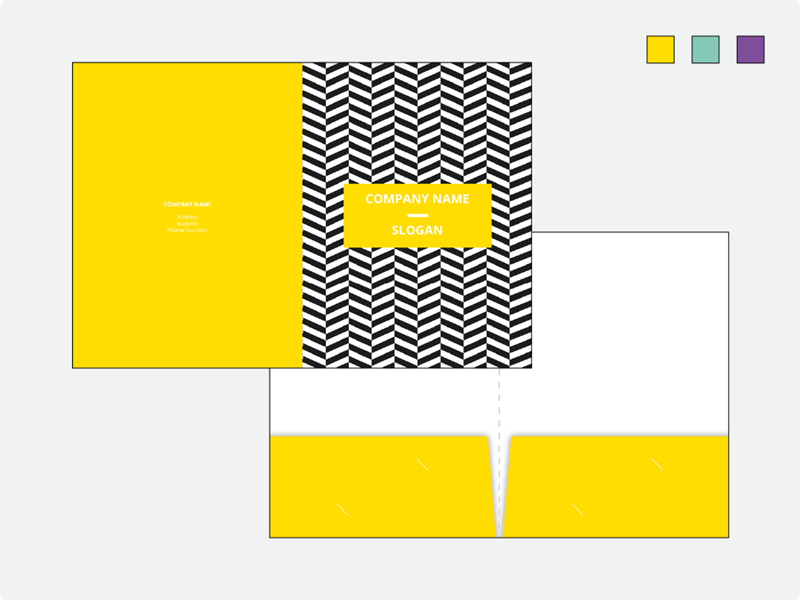 Presentation Folders 2 Pockets Single Sided