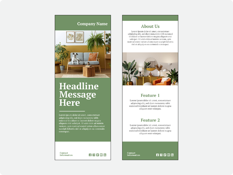 Specialty Finish Rack Cards 4.25"x11"