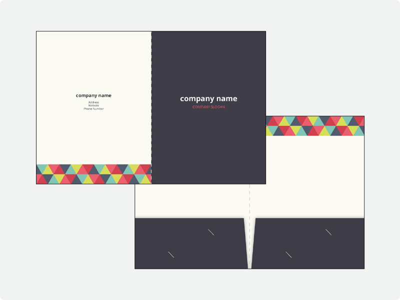 Presentation Folders 2 Pockets Double Sided