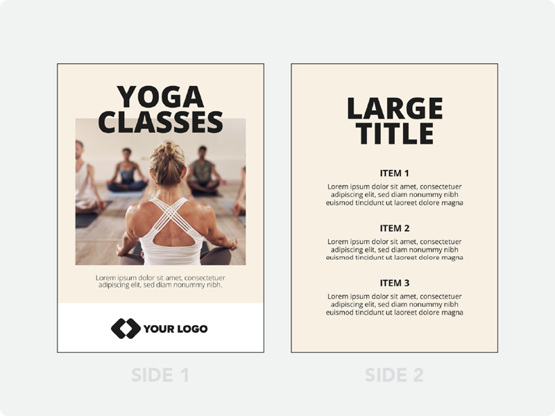 Table Tent Cards 5"x7"