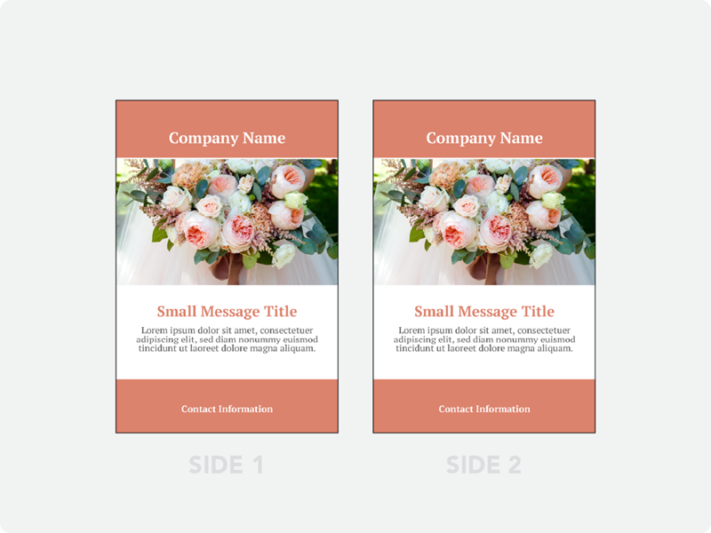 Table Tent Cards 4"x6"