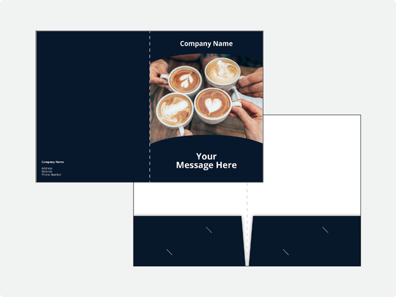 Presentation Folders 2 Pockets Single Sided