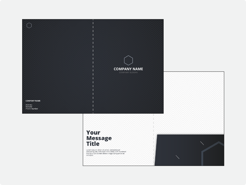 Presentation Folders 1 Pocket Double Sided