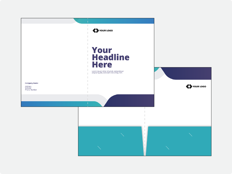 Presentation Folders 2 Pockets Double Sided