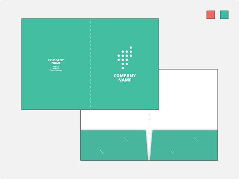 Presentation Folders 2 Pockets Single Sided
